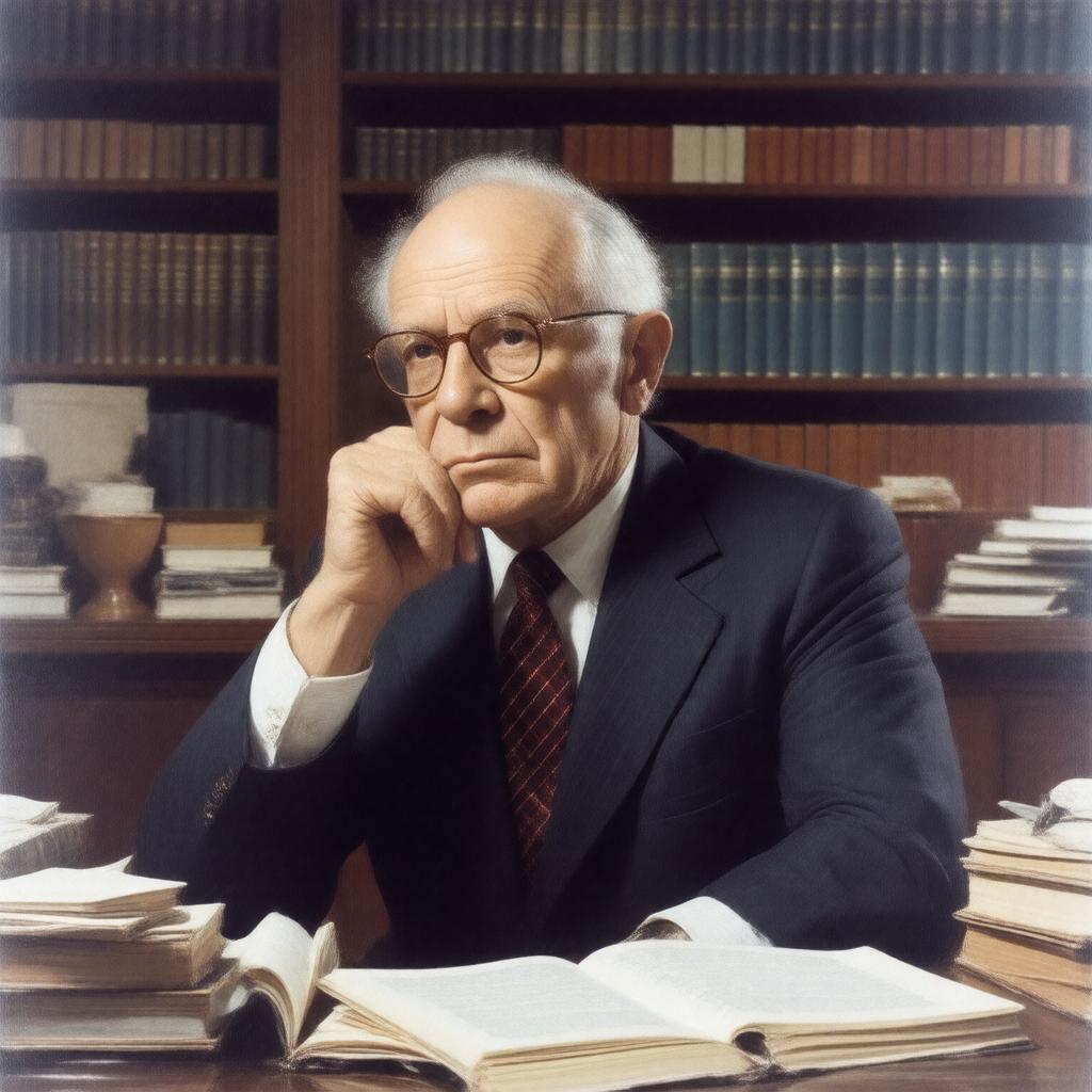 AI-created image of Milton Friedman