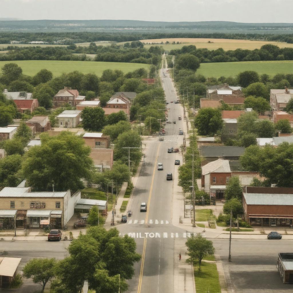 AI-created image of Milton, Iowa
