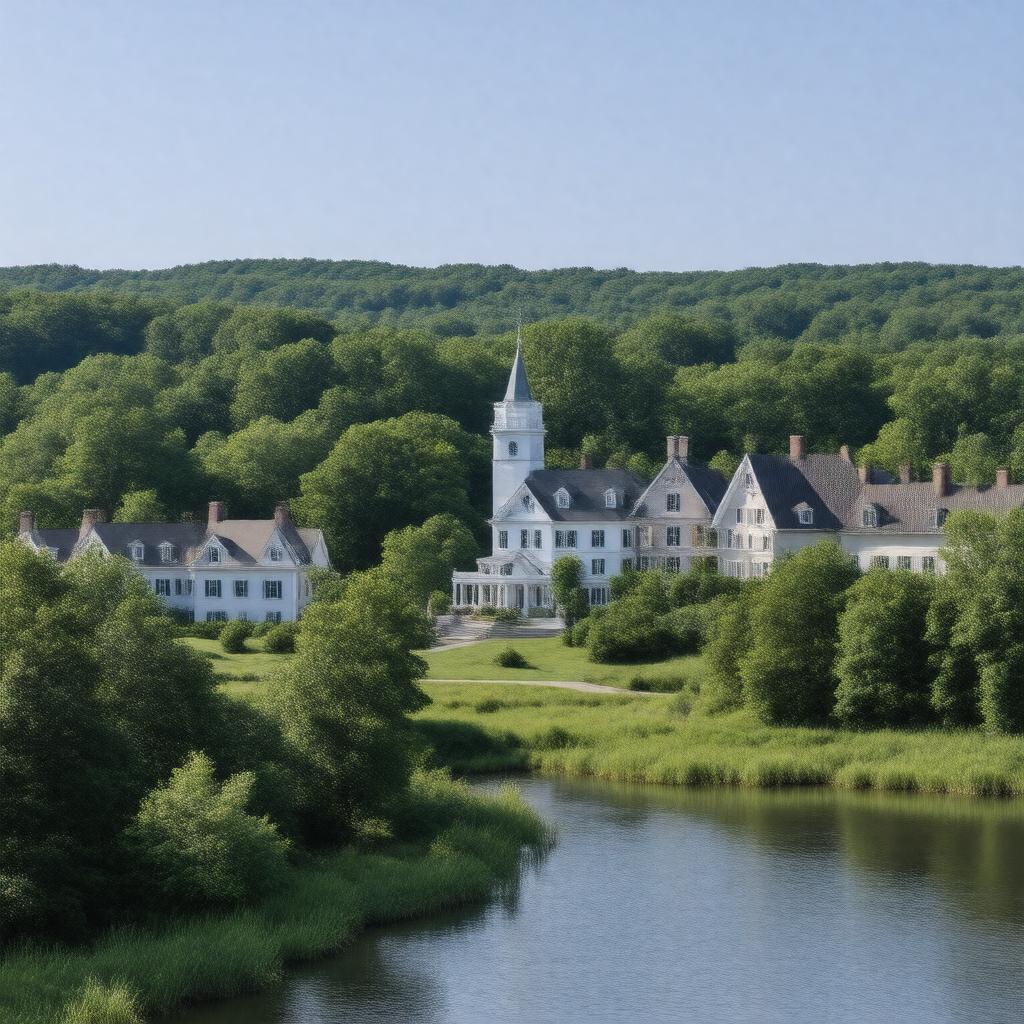 AI-created image of Milton, Massachusetts, USA