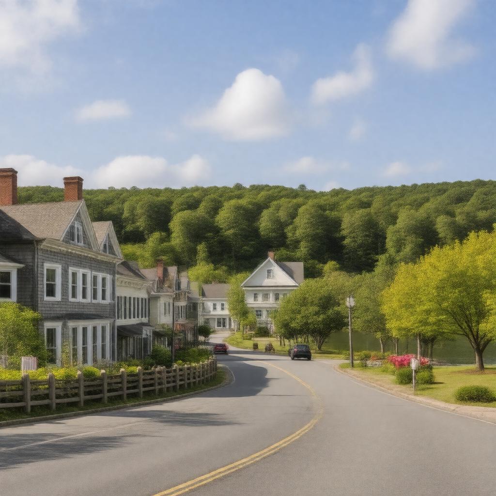 AI-created image of Milton, New Hampshire