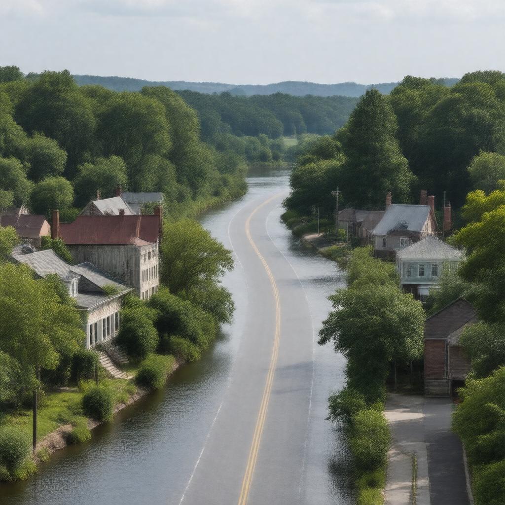 AI-created image of Milton, North Carolina