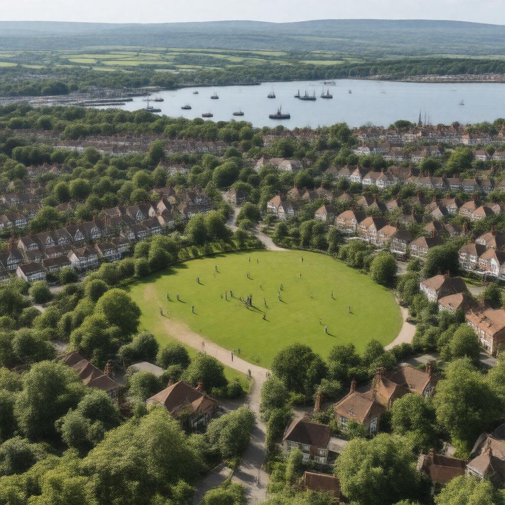 AI-created image of Milton, Portsmouth