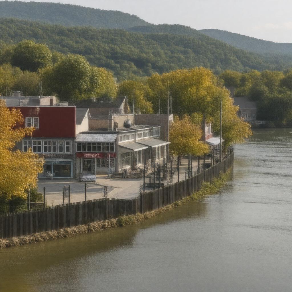 AI-created image of Milton, West Virginia