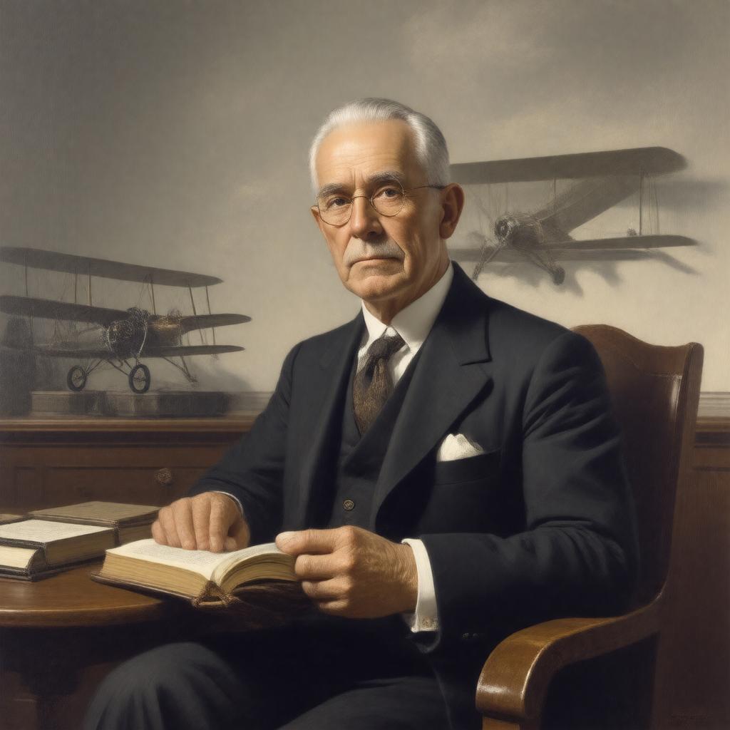 AI-created image of Milton Wright