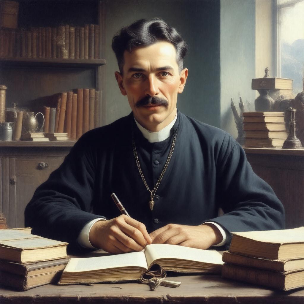 AI-created image of Milutin Tesla