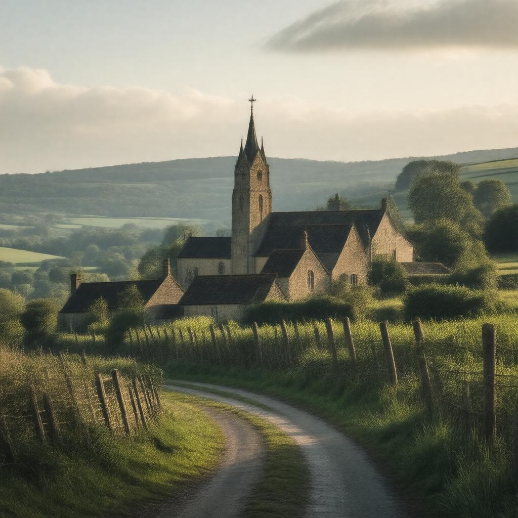 AI-created image of Milverton, Somerset, England