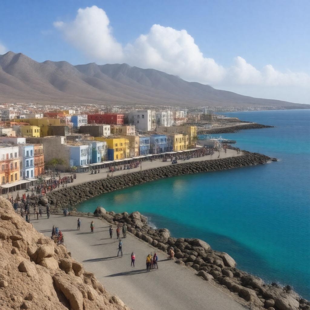 AI-created image of Mindelo