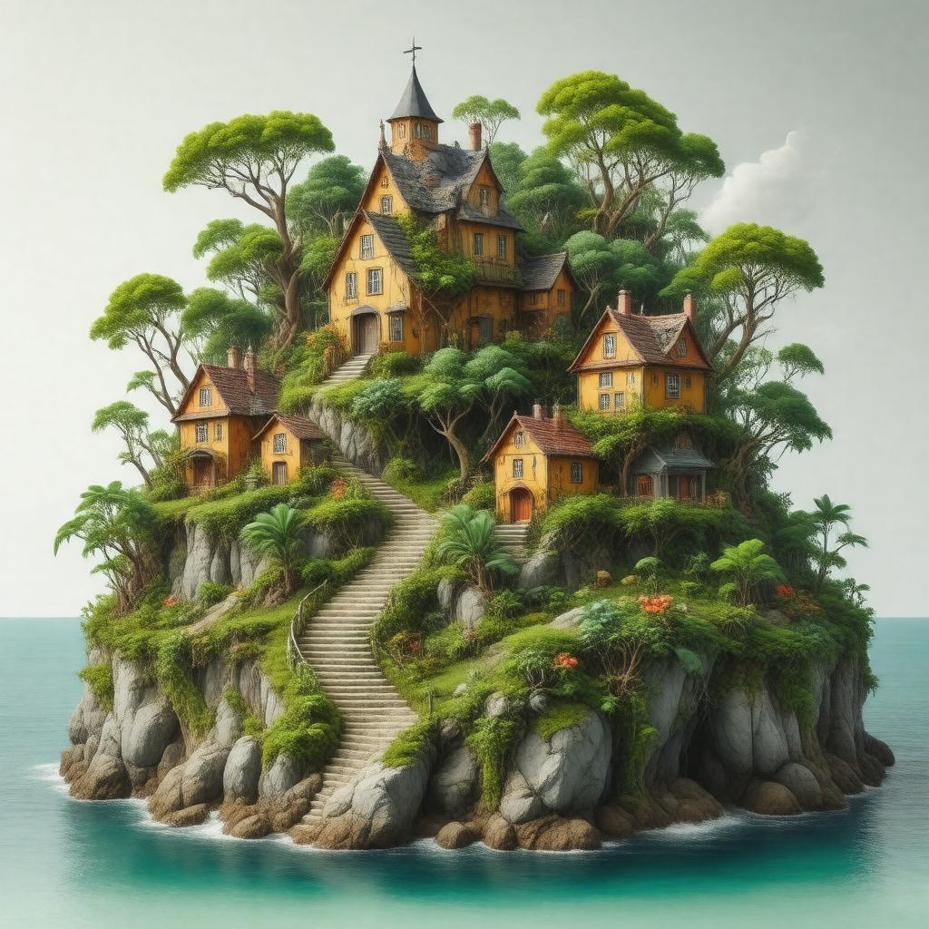 AI-created image of Minimoy Island