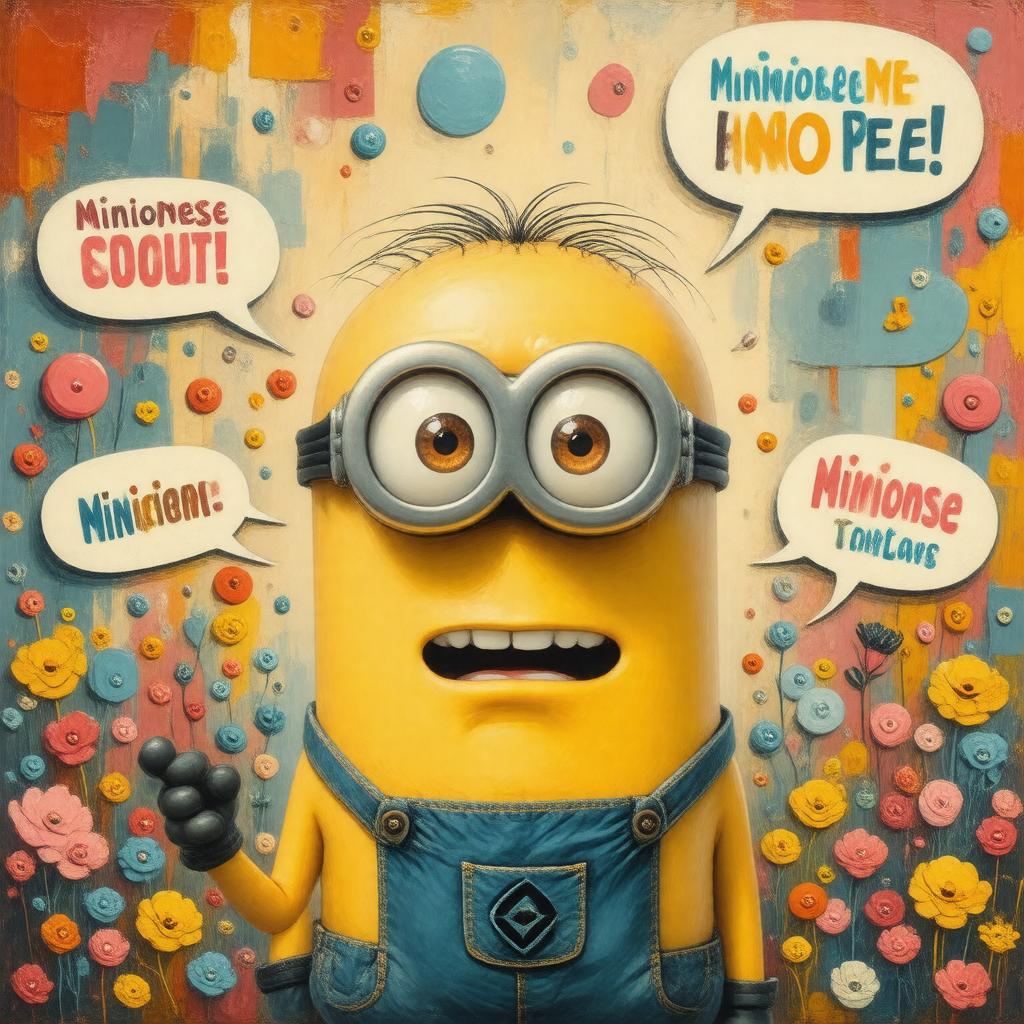 AI-created image of Minionese