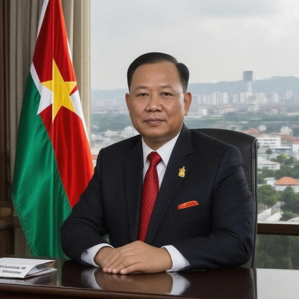 Click to view larger image AI-created image of Minister of Foreign Affairs of Myanmar