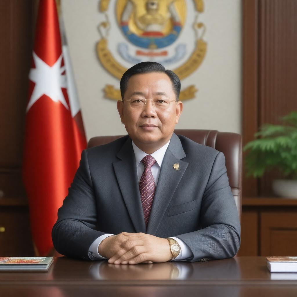 Click to view larger image AI-created image of Minister of the President's Office of Myanmar