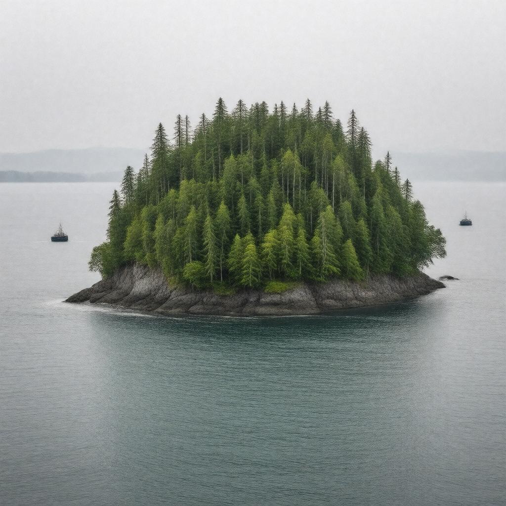 AI-created image of Mink Island