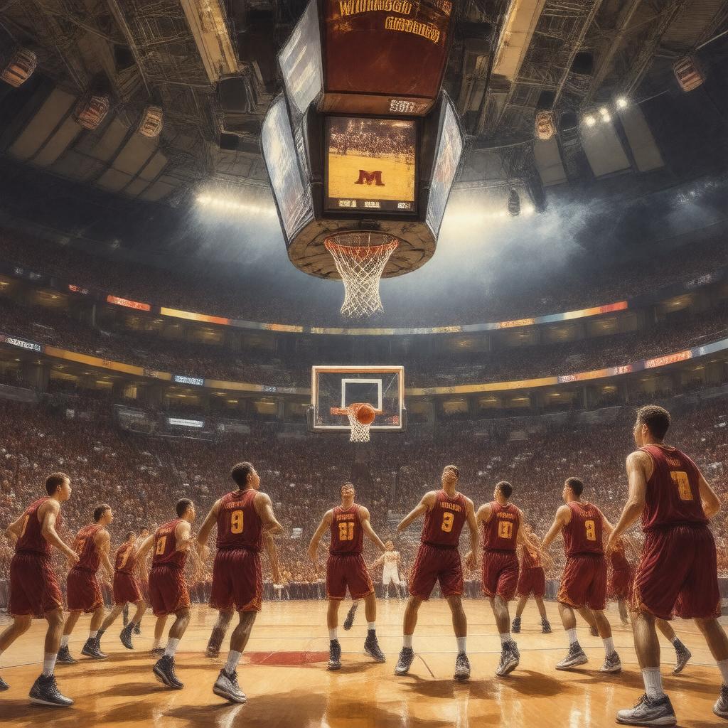 AI-created image of Minnesota Golden Gophers men's basketball