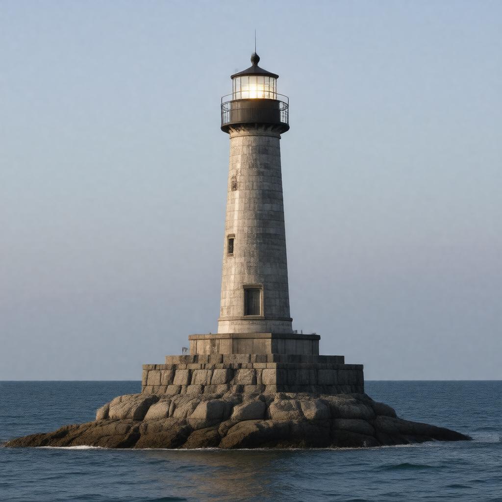 Click to view larger image AI-created image of Minot's Ledge Light