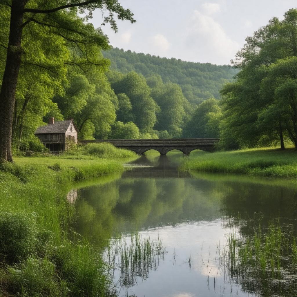 AI-created image of Minute Man National Historical Park