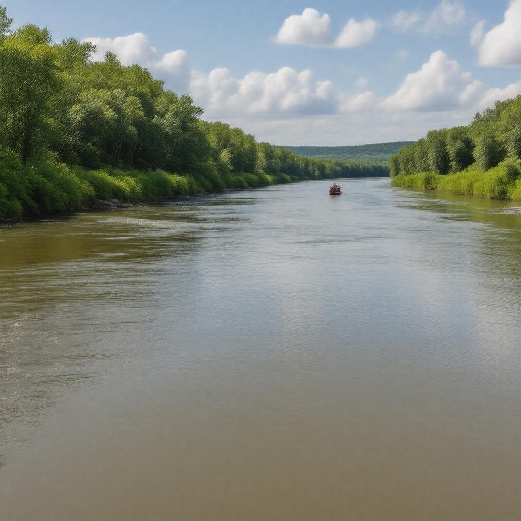 AI-created image of Miramichi River