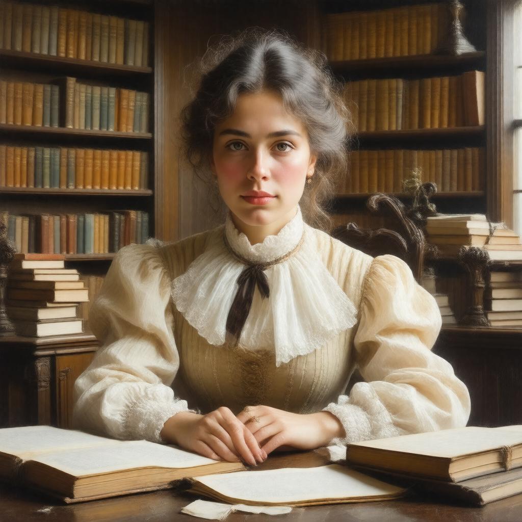 AI-created image of Miriam Huxley