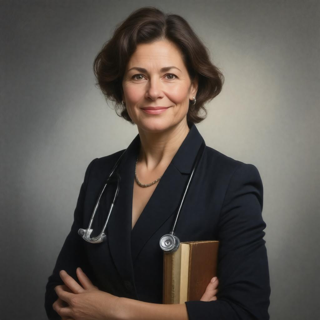 AI-created image of Miriam Stoppard