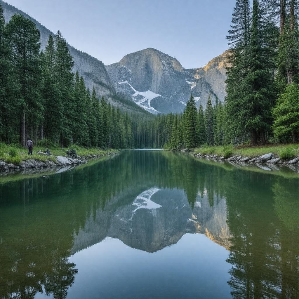 AI-created image of Mirror Lake