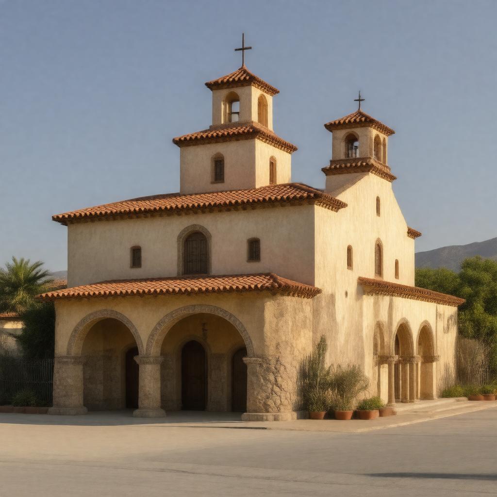 AI-created image of Mission Revival