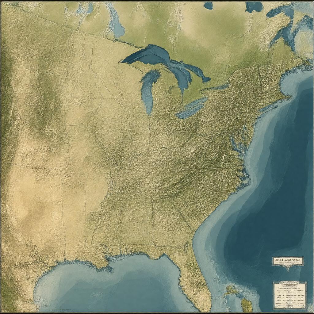 AI-created image of Mississippi-Missouri River System