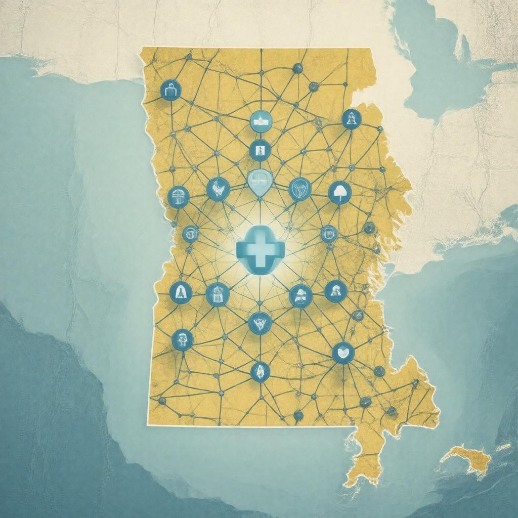 Click to view larger image AI-created image of Mississippi Coordinated Access Network