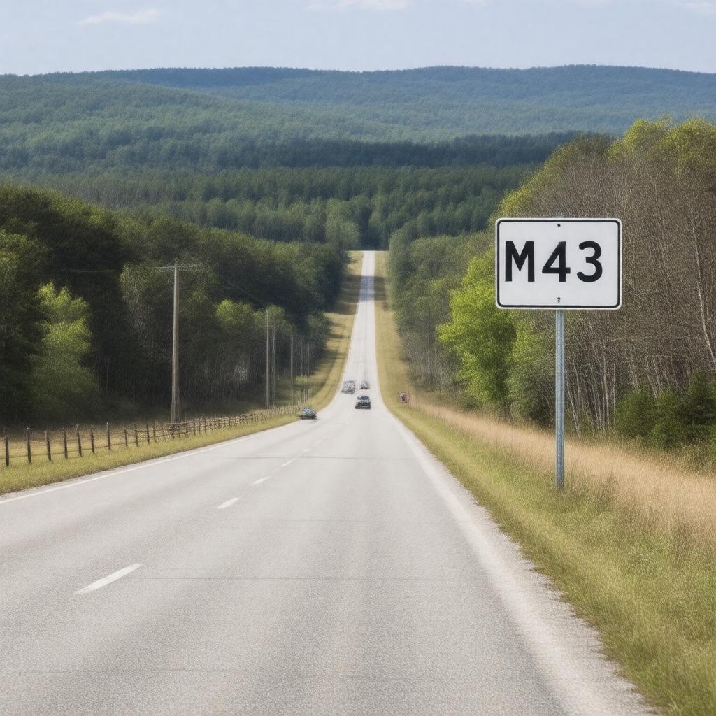 AI-created image of Mississippi Highway 43