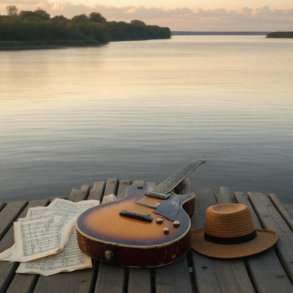 Click to view larger image AI-created image of Mississippi River Blues