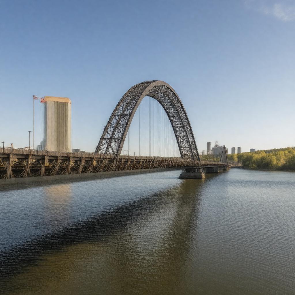 AI-created image of Mississippi River Bridge