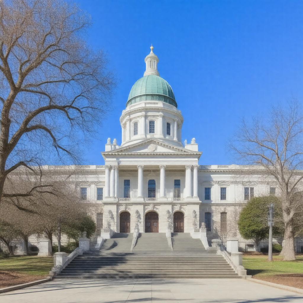 AI-created image of Mississippi State Capitol
