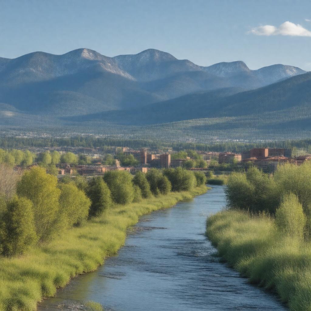 AI-created image of Missoula, Montana