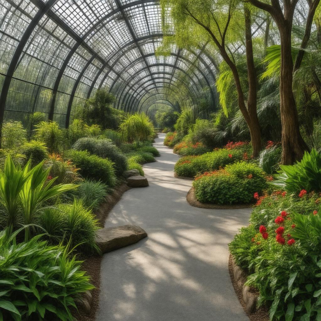 AI-created image of Missouri Botanical Garden