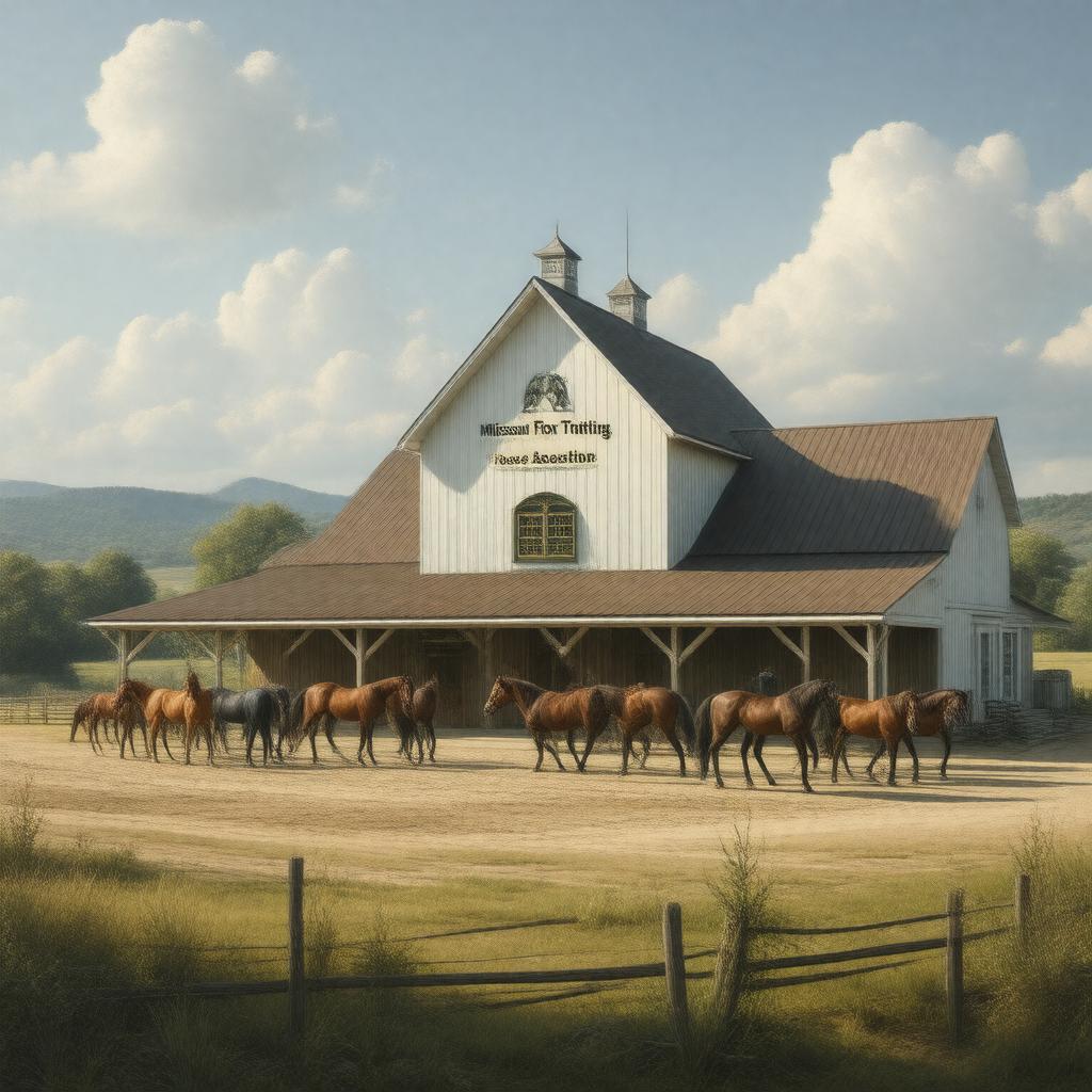 AI-created image of Missouri Fox Trotting Horse Breed Association