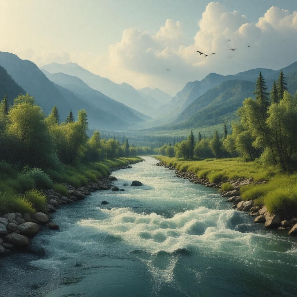 AI-created image of Missouri River