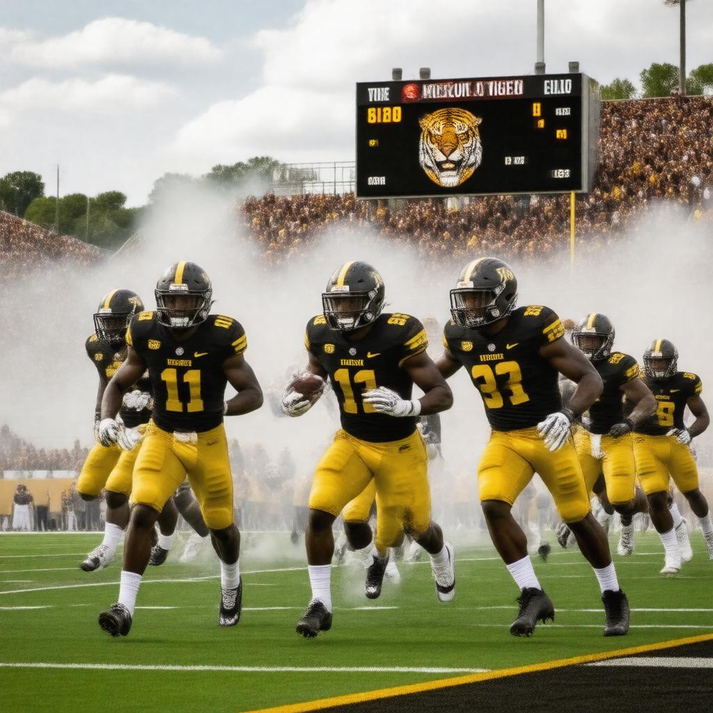 AI-created image of Missouri Tigers football