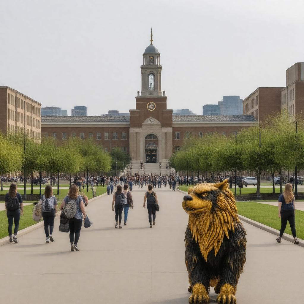 AI-created image of Missouri Western State University
