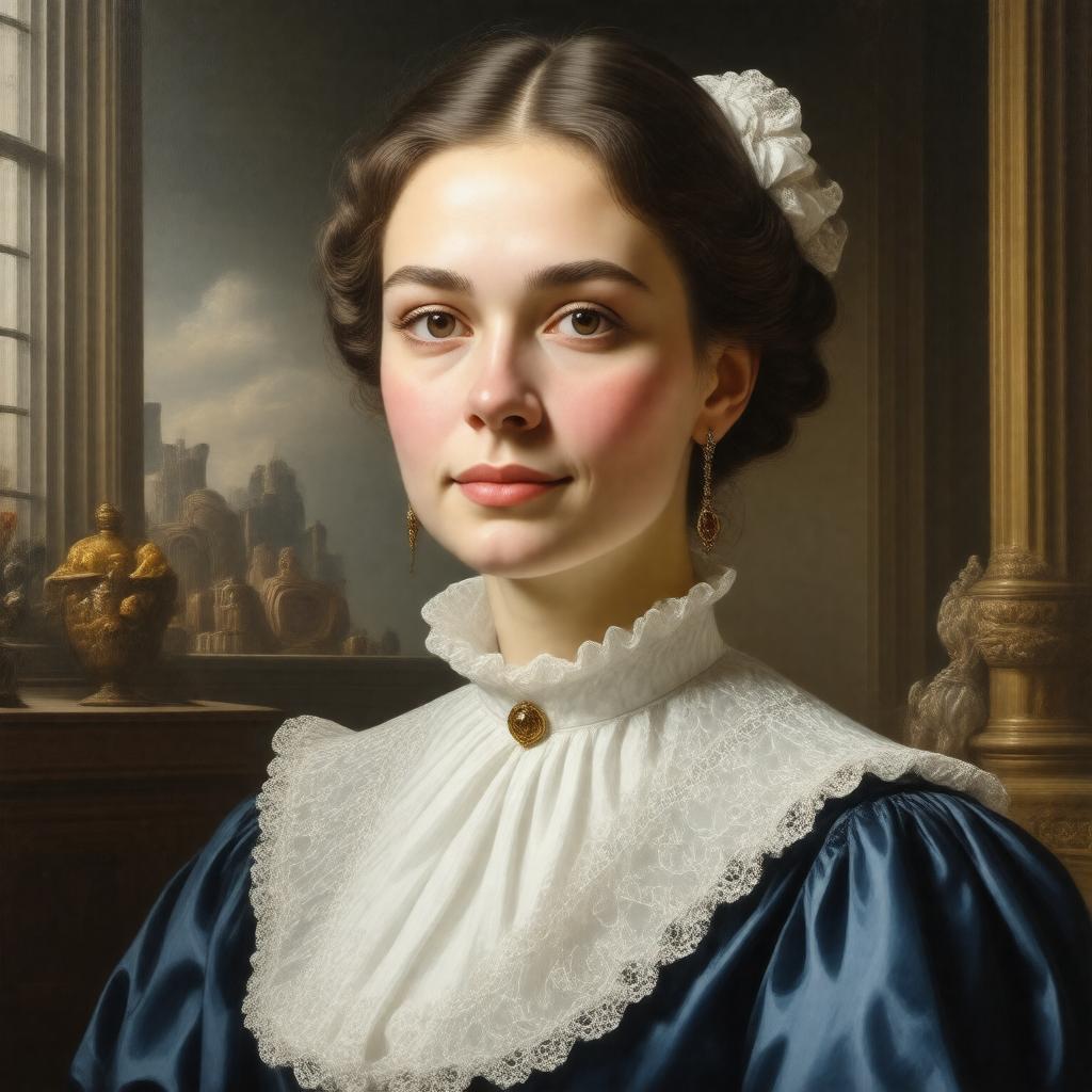 AI-created image of Mistress of Girton College, Cambridge