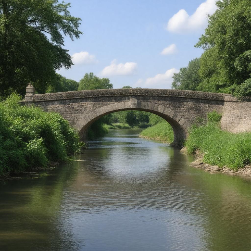 AI-created image of Mitcham Bridge