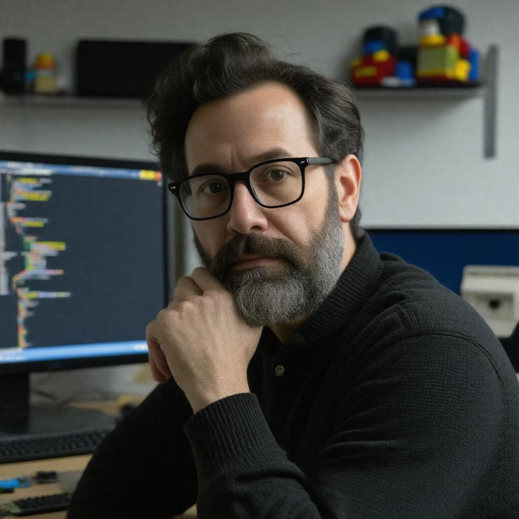 AI-created image of Mitchel Resnick