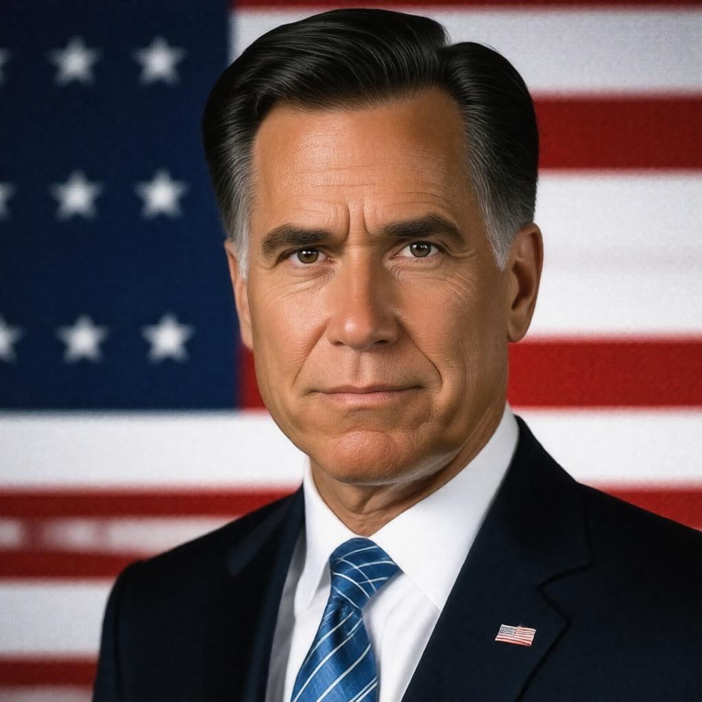 AI-created image of Mitt Romney