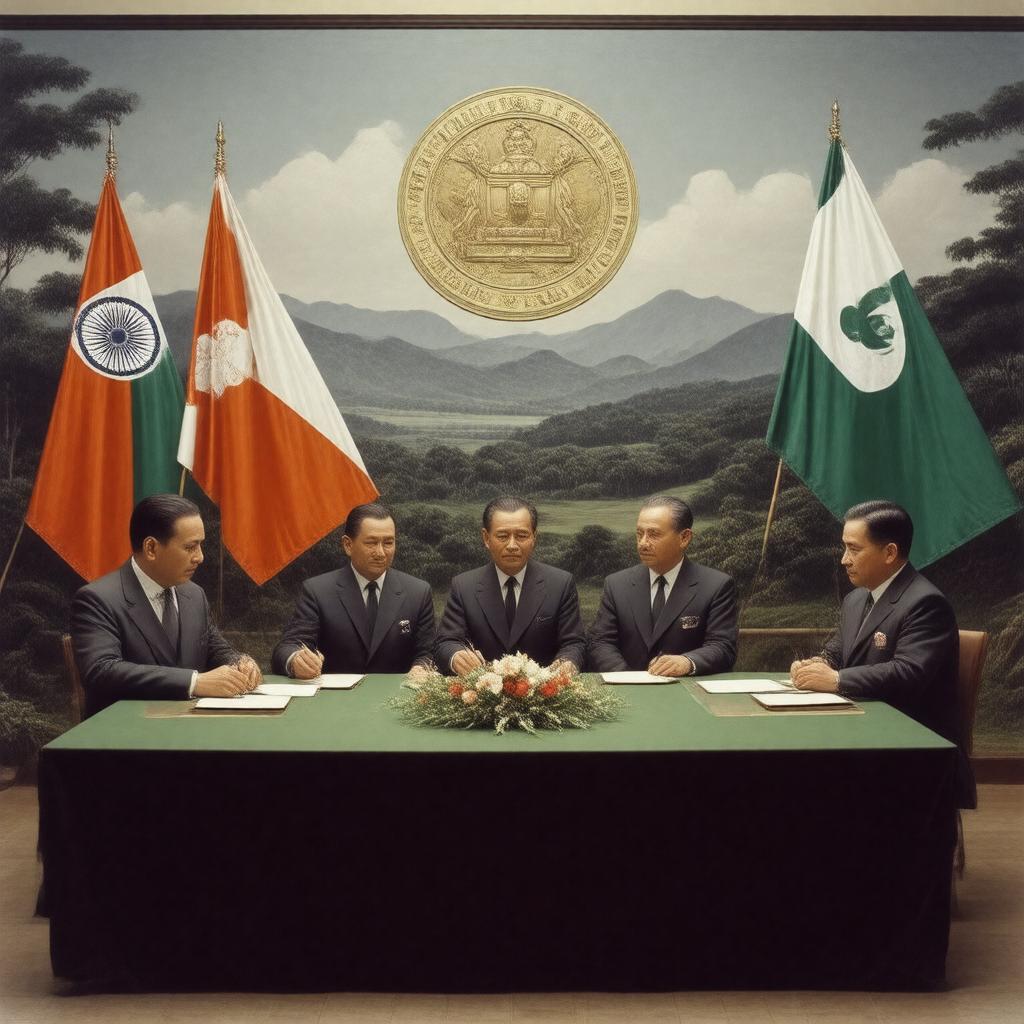 AI-created image of Mizoram Accord