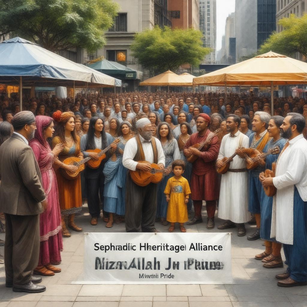 AI-created image of Mizrahi Jewish Americans