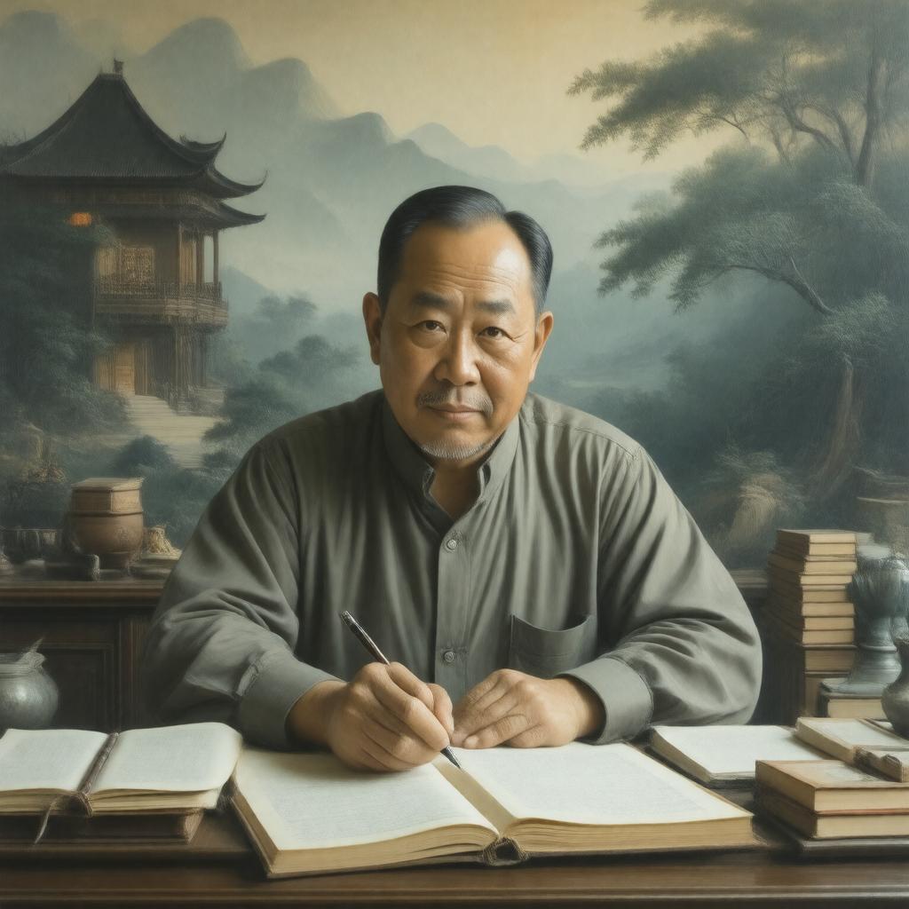 AI-created image of Mo Yan