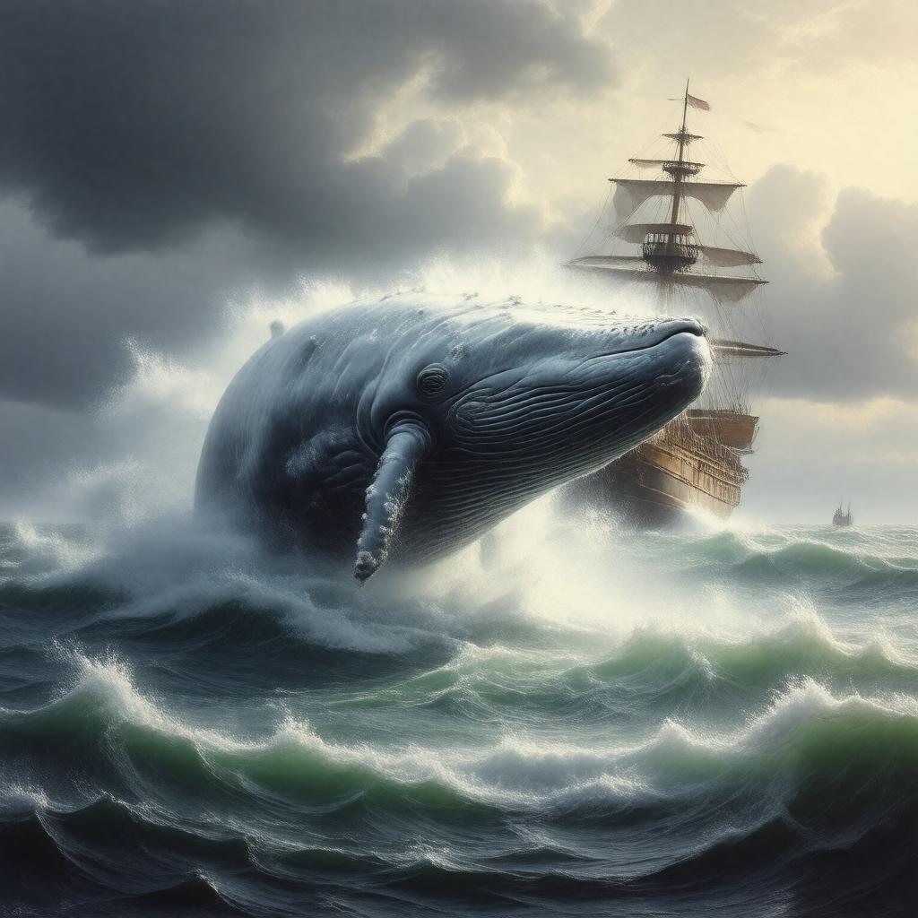 AI-created image of Moby-Dick