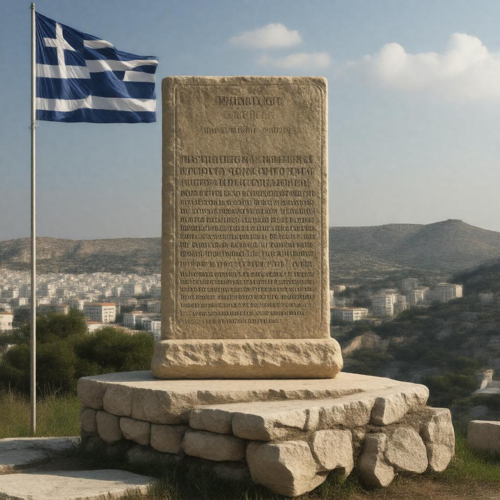 AI-created image of Modern Greek