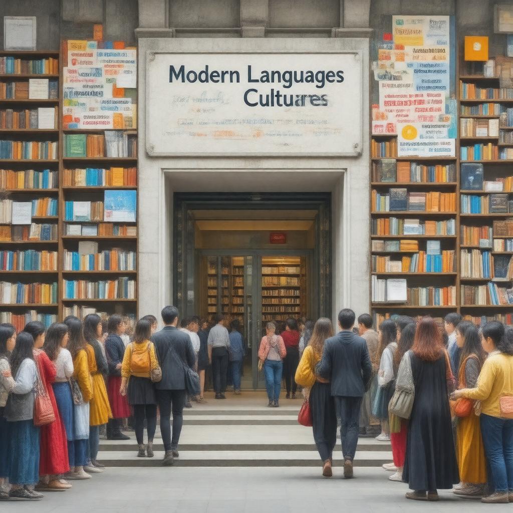 Click to view larger image AI-created image of Modern Languages and Cultures