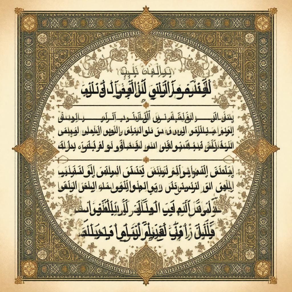 AI-created image of Modern Standard Arabic