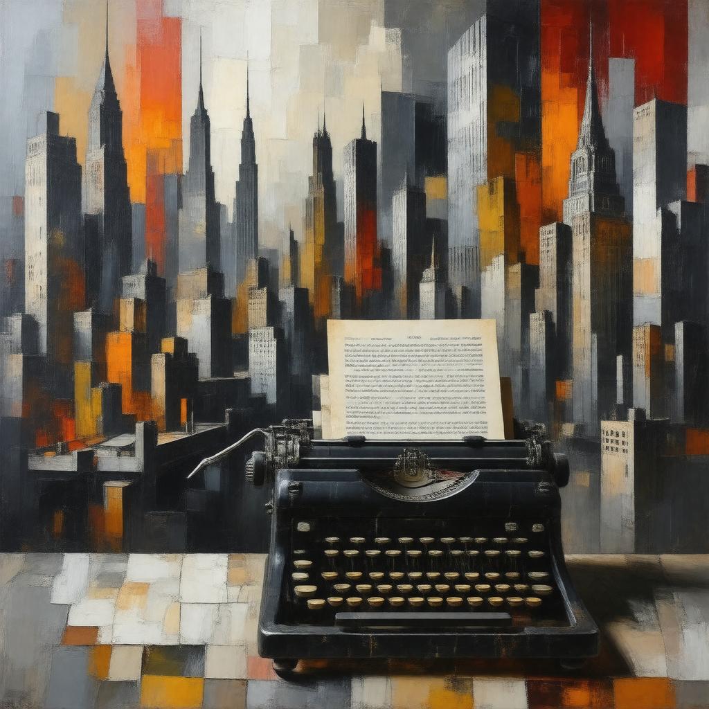 AI-created image of Modernist literature