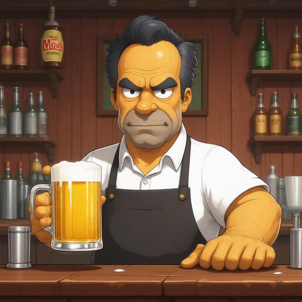 AI-created image of Moe Szyslak