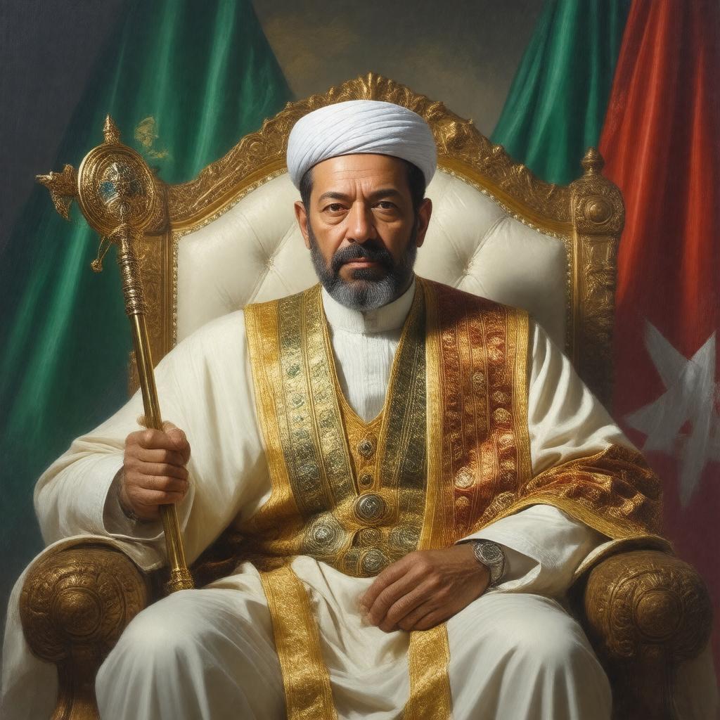 AI-created image of Mohammed VI